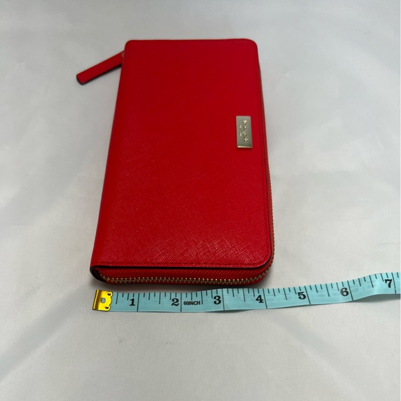 NWT Kate Spade Red Wallet - Large - Picture 7 of 9